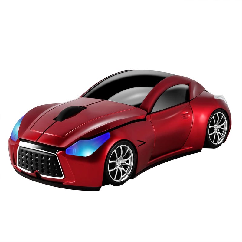 elec Space Cool Sport Car Shape 2.4GHz Wireless Mouse Optical Cordless Mice with USB Receiver for PC Laptop Computer 1600DPI 3 Buttons - Image 1